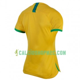 Brasile Donna Maglia Prima Copa América 2019 Manica Corta